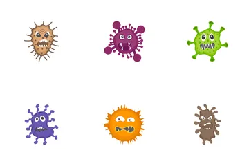 Microorganismes effrayants Pack d'Icônes