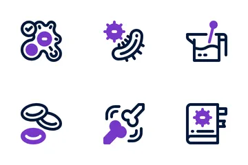 Microbiología Paquete de Iconos