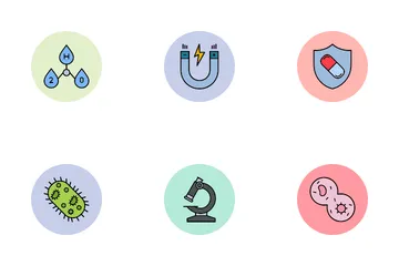 Microbiología Paquete de Iconos