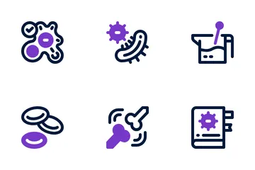 Microbiologie Pack d'Icônes