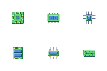Microcircuits Icon Pack