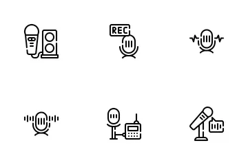 Micrófono Paquete de Iconos