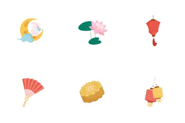 Mid Autumn Festival Icon Pack