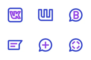Mídia social Pacote de Ícones
