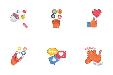 Mídia social Icon Pack