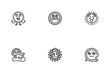 Joli soleil Pack d'Icônes