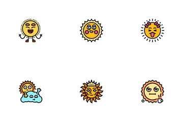 Joli soleil Pack d'Icônes