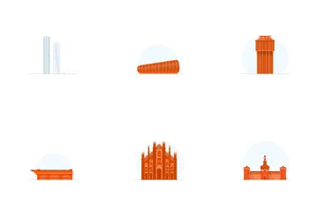 Milan (Italy) Iconic Architecture Icon Pack