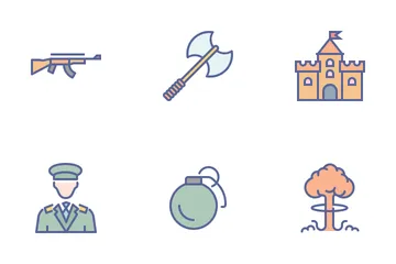 Militar e guerra Icon Pack