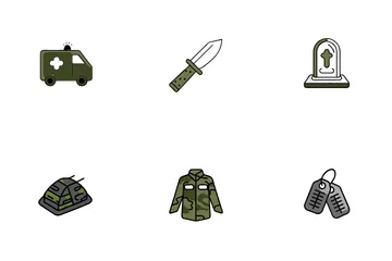 Militar parte 1 Paquete de Iconos