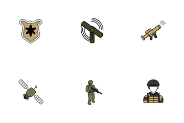 Militar parte 4 Paquete de Iconos