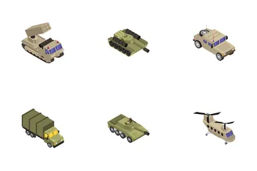 Military Transport Icon Pack