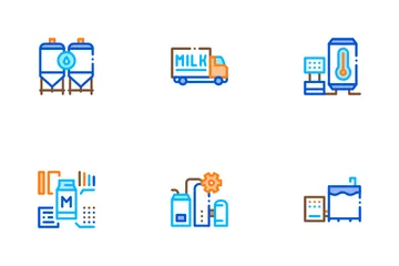 Milk Factory Product Icon Pack