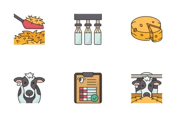 Milk Farm Icon Pack