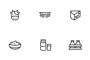 Milk Product Icon Pack