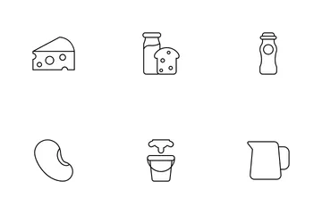 Milk Product Icon Pack