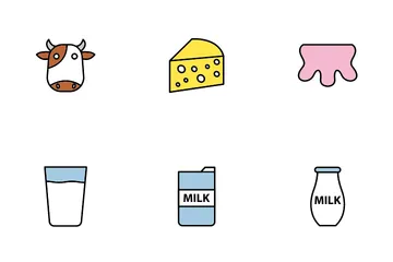 Milk Product Icon Pack