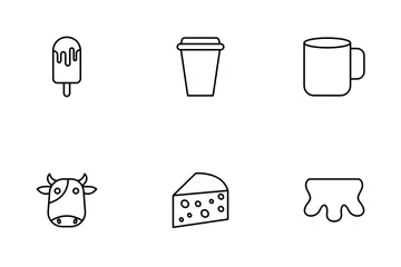 Milk Product Icon Pack