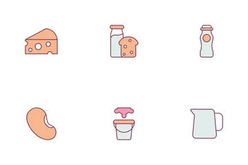 Milk Product Icon Pack