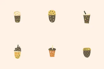 Milk Tea Coffee Icon Pack