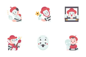 Mime Drama Icon Pack