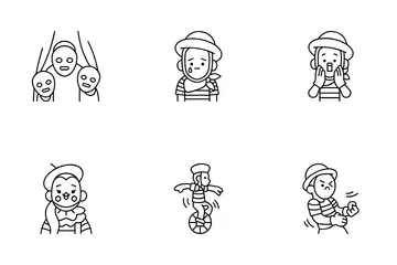 Mime Drama Icon Pack