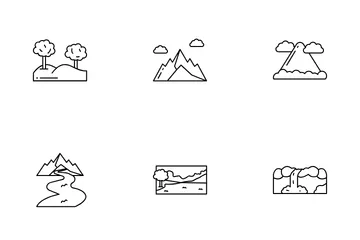 Mina terrestre Paquete de Iconos