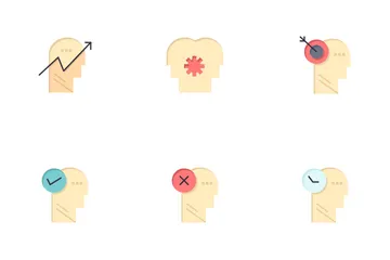Mind Process And Human Features Icon Pack