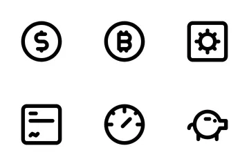 Mineração de criptografia Pacote de Ícones