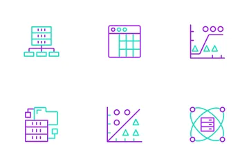 Procesamiento de datos Paquete de Iconos