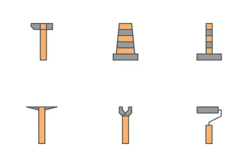 Minimalist Construction Tools Icon Pack