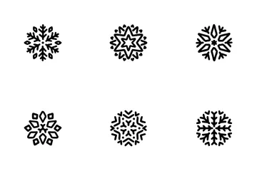Minimalist Snowflake Icon Pack