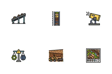 Mining Engineer Geology Icon Pack