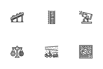Mining Engineer Geology Icon Pack