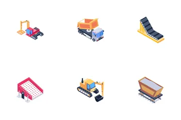 Mining Machinery Icon Pack