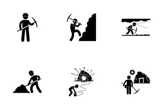 Download Mining Worker Icon pack Available in SVG, PNG & Icon Fonts
