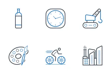 Miscellaneous 3  Two Color Line Icon Pack