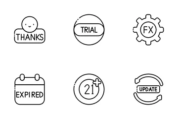 Miscellany Texts And Badges Icon Pack