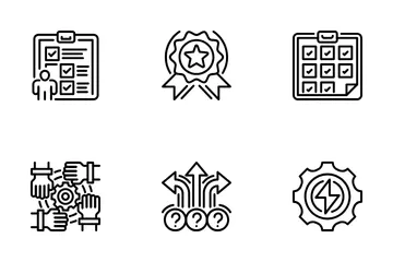 Mission Values Vision Icon Pack