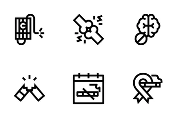 Mit dem Rauchen aufhören Icon Pack