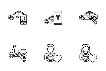 Mitfahrgelegenheit Symbolpack