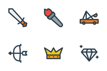Mittelalterlich Symbolpack