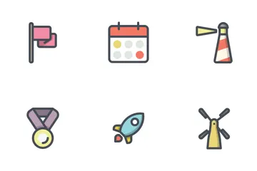 Mix Bolt Filled Line Icon Pack