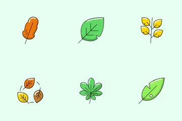 Mixed Leaves Icon Pack