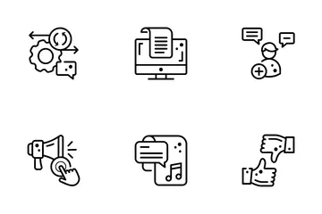 Mobile Apps And Social Media Icon Pack
