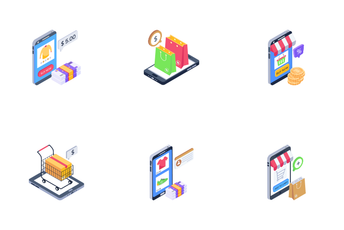 Mobile Commerce Icon Pack
