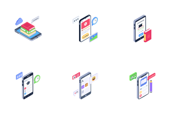 Mobile Learning Icon Pack