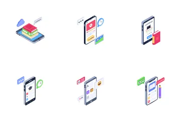 Mobile Learning Icon Pack