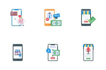 Mobile Shopping Icon Pack
