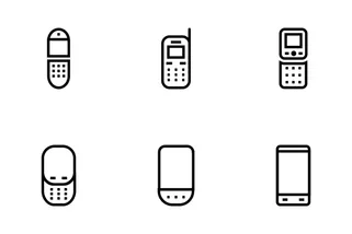 Mobile Vector Line Icons